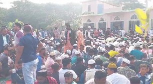 ভোলা পৌরসভার সাবেক প্যানেল  মেয়র মরহুম মঞ্জুরুল আলমের দোয়া মোনাজাত