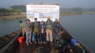 ভোলা থেকে উপকূলীয় জলচর পাখি গণনা শুরু