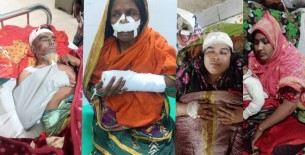 লালমোহনে জমি সংক্রান্ত বিরোধের জেরধরে ৪ জনকে কুপিয়ে জখম