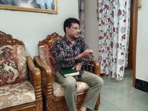 লালমোহনে ফেসবুকে এডিট করে মিথ্যা তথ্য প্রচারের প্রতিবাদে সংবাদ সম্মেলন