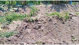 বোরহানউদ্দিনে রাতের আঁধারে ফসলি জমি কেটে পুকুর খনন