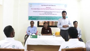 ভোলায় তিন দিনব্যাপী মূল্য সংযোজিত মাছের পণ্য উৎপাদন, প্রক্রিয়াজাতকরণ ও বাজারজাতকরণ প্রশিক্ষণের উদ্বোধন