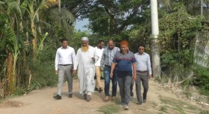 পরিকল্পনা মন্ত্রণালয়ের অতিরিক্ত  সচিবসহ কর্মকর্তাদের ভাঙ্গন কবলিত  ভোলার শিবপুর এলাকা পরিদর্শন