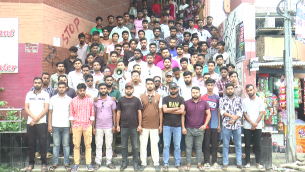 সাম্য হত্যার বিচারের দাবিতে ভোলায়  ছাত্রদলের বিক্ষোভ