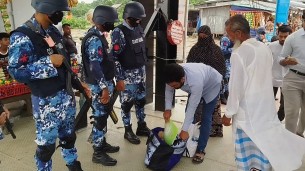 ভোলায়  লঞ্চ ও ফেরি ঘাটে কোষ্টগার্ডের অভিযান