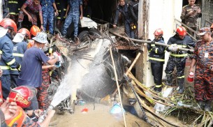 উত্তরায় বিমান বাহিনীর প্রশিক্ষণ বিমান বিধ্বস্ত : নিহত ৩১, আহত ১৬৫