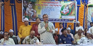 ভোলায় শ্রীকৃষ্ণের জন্মাষ্টমী উৎসবে বর্ণাঢ্য শোভাযাত্রা