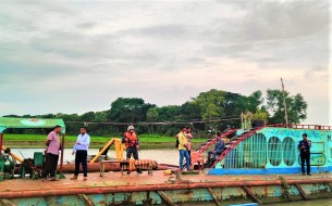 বোরহানউদ্দিনে অবৈধ বালু উত্তোলনের দায়ে অর্থদন্ড