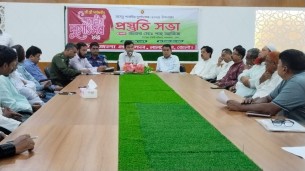 লালমোহনে শারদীয় দুর্গোৎসব উপলক্ষ্যে প্রস্তুতি সভা