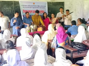 ভোলায় জেলা তথ্য অফিসের উদ্যোগে উদ্বুদ্ধকরণ সংগীতানুষ্ঠান