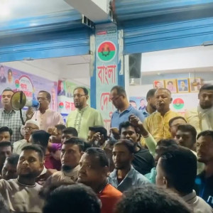 মনপুরায় যুবদল-ছাত্রদলের বিক্ষোভ সমাবেশ