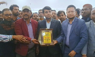 তজুমদ্দিনে ইউএনও শুভ দেবনাথের বিদায়ী সংবর্ধনা