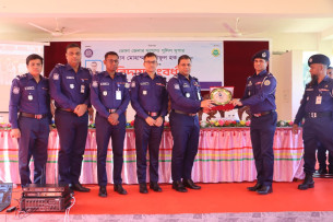 ভোলা জেলা পুলিশ সুপার মোহাম্মদ শরীফুল হকের বদলিজনিত বিদায় সংবর্ধনায়