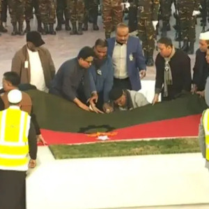 রাষ্ট্রীয় মর্যাদায় জিয়াউর রহমানের কবরের পাশে সমাহিত খালেদা জিয়া