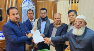 ভোলা-২ আসনে বিএনপির প্রার্থী হাফিজ ইব্রাহিমের মনোনয়নপত্র দাখিল