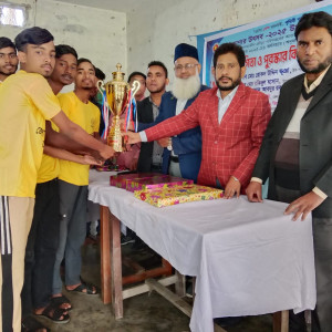 ভোলায় স্কুল ছাত্রদের ভলিবল প্রতিযোগিতার পুরস্কার বিতরণী ও সমাপনী অনুষ্ঠিত