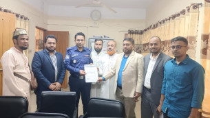 চরফ্যাশনে অফিসার ইনচার্জদের সঙ্গে সাংবাদিক ইউনিয়নের সৌজন্য সাক্ষাৎ