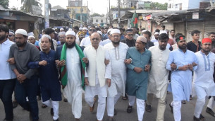 ওসমান হাদির হত্যার প্রতিবাদে ভোলায় প্রতিবাদ সভা ও শোক র‍্যালী