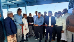 ভোলায় আনন্দ বাজার লঞ্চঘাটের উদ্বোধন করেছেন নৌপরিবহন উপদেষ্টা