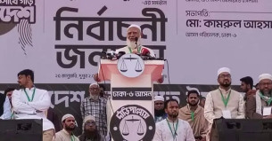 ‘হ্যাঁ’ মানে আজাদি, ‘না’ মানে গোলামি: জামায়াত আমির