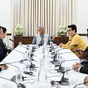 প্রধান উপদেষ্টার সঙ্গে চীন-বাংলাদেশ অংশীদারত্ব ফোরাম প্রতিনিধিদলের বৈঠক
