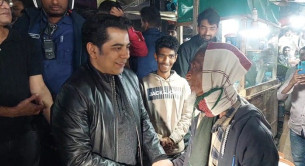 ভোলায় বিএনপি জোটের প্রার্থী বিজেপি চেয়ারম্যান পার্থ'র গণসংযোগ