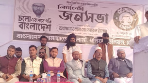 ধনিয়ায় জামায়েত ইসলামীর নির্বাচনী সমাবেশে জনতার ঢল