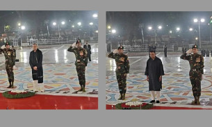 ভাষা শহীদদের প্রতি রাষ্ট্রপতি ও প্রধানমন্ত্রীর শ্রদ্ধা নিবেদন