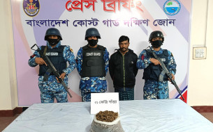 ভোলায় গাঁজাসহ মাদক কারবারি আটক