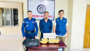 লালমোহনে ৩ কেজি গাঁজাসহ মাদক ব্যবসায়ী আটক