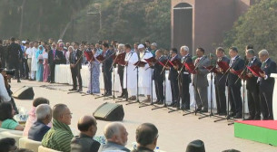 শপথ নিলেন মন্ত্রীরা