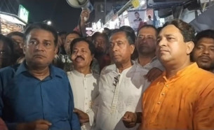 মেজর হাফিজ স্পিকার হওয়ায় লালমোহনে আনন্দ মিছিল