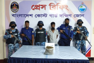 ভোলায় গাঁজাসহ মাদক কারবারি গ্রেপ্তার