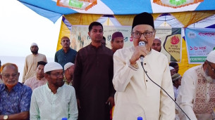 ভোলায় কৃষক জেলেদের দোয়া ও ইফতার কৃষকরাই দেশের প্রাণ গোলাম নবী আলমগীর