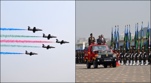 দেড় যুগ পর বর্ণাঢ্য কুচকাওয়াজে স্বাধীনতা দিবস উদযাপন