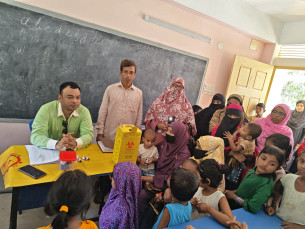 লালমোহনে হাম-রুবেলা টিকাদান ক্যাম্পেইনের উদ্বোধন ।। চলবে ৯ মে পর্যন্ত