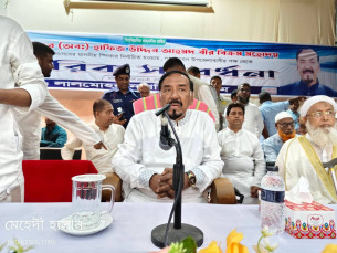 মেডিকেল কলেজ যাতে লালমোহনে হয় চেস্টা করবো:নাগরিক সংবর্ধনায় স্পিকার মেজর হাফিজ