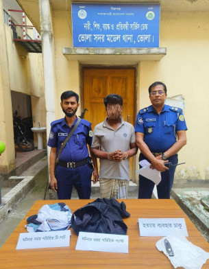 ভোলাশিবপুরে গৃহবধূ হত্যার প্রধান আসামি গ্রেফতার, ছুরি উদ্ধার