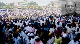 তোফায়েলের জানাজায় মানুষের ঢল