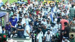 ভোলায় আর্জেন্টিনা সমর্থকদের মোটরসাইকেল শোভাযাত্রা
