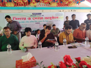 লালমোহনে এইচএসসি পরীক্ষার্থীদের বিদায় সংবর্ধনা