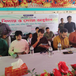 লালমোহনে এইচএসসি পরীক্ষার্থীদের বিদায় সংবর্ধনা