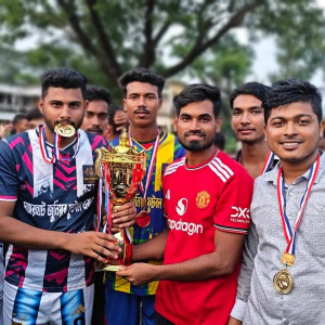 মনপুরা গোল্ডকাপ ফুটবল টুর্নামেন্টের ফাইনাল দাসেরহাট ফুটবল একাদশ চ্যাম্পিয়ান