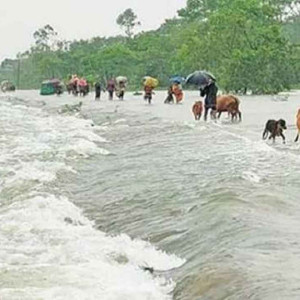 ভারী বৃষ্টির পূর্বাভাস, ৫ জেলায় বন্যার সতর্কতা