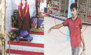 লালমোহনে কৃষ্ণ কালী মন্দিরে দুর্ধর্ষ চুরি