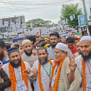 ভোলায় ব্যাংকের হাট বাজার ব্যবসায়ী সমবায় সমিতির নির্বাচন অনুষ্ঠিত
