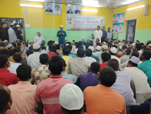 লালমোহনে ছাদেক মিয়া জান্টু ও কাজী হাসানুজ্জামানের সুস্থতা কামনায় দোয়া