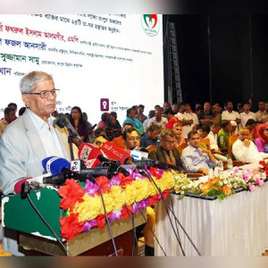 বিরোধীদল হাসিনার ভাষায় কথা বলা শুরু করেছে : মির্জা ফখরুল
