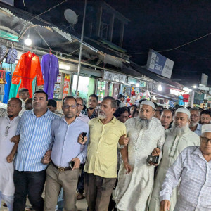 মনপুরায় বিএনপির বিক্ষোভ মিছিল ও সমাবেশ