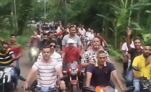 ভোলায় বিএনপির বিভিন্ন সংগঠনের হোন্ডা শোডাউন